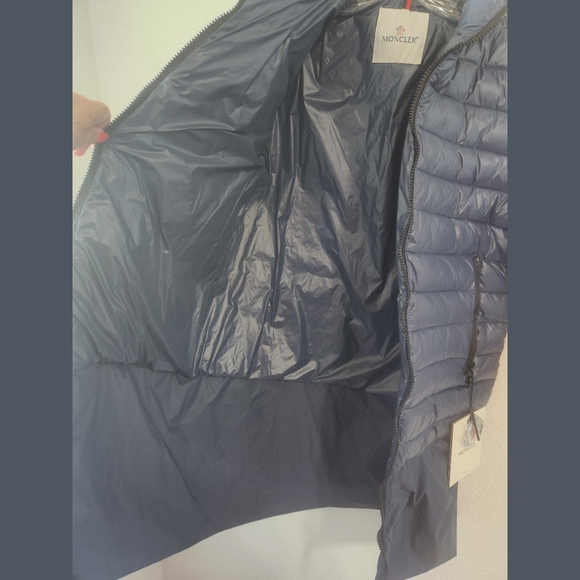 Moncler NWT Navy Blue Cereste Puffer Coat Sz Medium - Picture 12 of 16